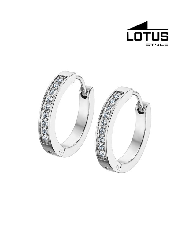 LOTUS STYLE STAINLESS STEEL EARRINGS